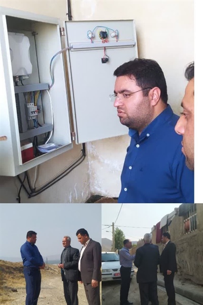 بازدید میدانی مهندس نژاد حسینی بخشدار محترم خرم دره به همراه آقای رفیعی مسؤل حقوقی دهیاران از روستای پلاس
