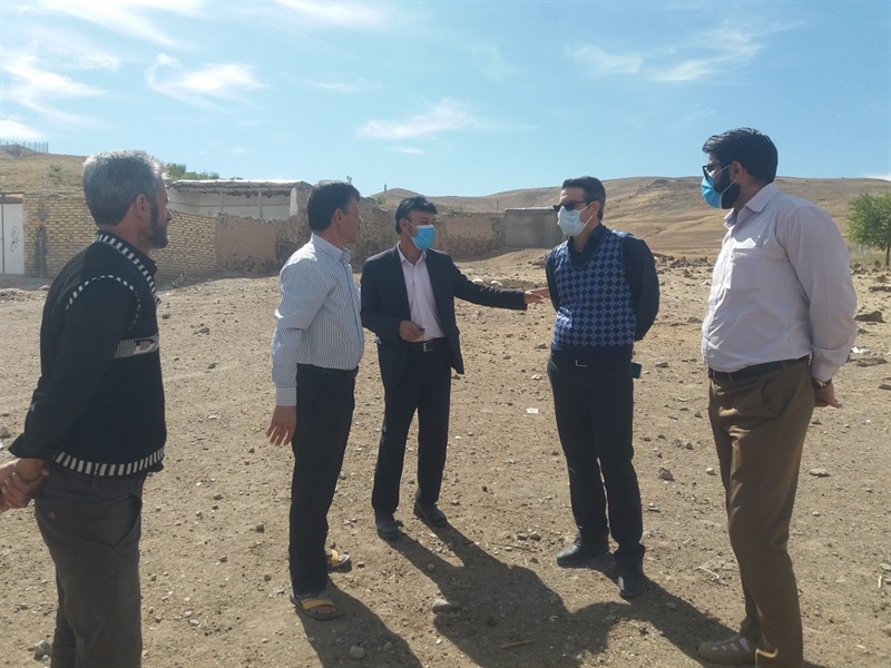 بازدید صادقی صفا بخشدار مرکزی از روستای باغچه