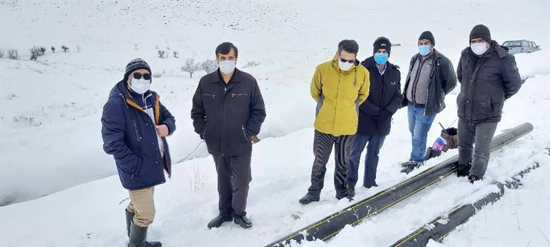 بازدید بخشدار مرکزی از عملیات انتقال گاز آقکند به آلمالو