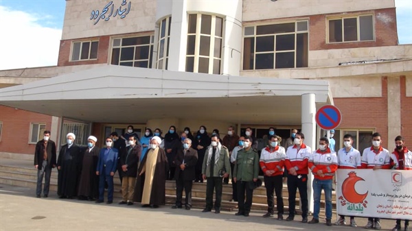 حضور بخشدار مرکزی و جمعی از مدیران ایجرود در برنامه روز پرستار