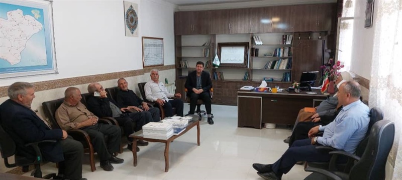 دیدار شورای اسلامی ،روحانیت و معتمدین روستای سعیدآباد با سرپرست بخشداری مرکزی