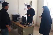 بازدید بخشدار بخش مرکزی جناب آقای مهندس اسکندری وکارشناس فنی( خانم...