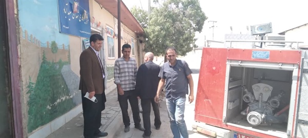 بازدید بخشدار بخش مرکزی جناب آقای مهندس اسکندری وکارشناس فنی از روستای سعیدآباد