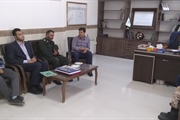 دیدار جناب سرهنگ سودی فرمانده محترم سپاه ناحیه ایجرود با بخشدار...