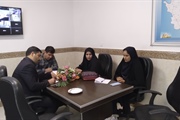 جلسه بخشدار مرکزی جناب آقای اسکندری وبخشدار حلب جناب آقای عبدی با...