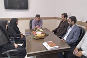 جلسه بخشدار مرکزی جناب آقای مهندس اسکندری با رئیس محترم پست بانک...