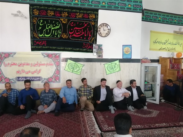 حضور وسخنرانی بخشدارمحترم بخش مرکزی جناب آقای مهندس اسکندری در جشن غدیر خم روستای گلابر سفلی