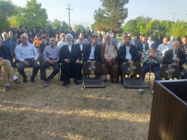 حضور بخشدارمحترم بخش مرکزی جناب آقای مهندس اسکندری در مراسم یادواره شهدای روستای سعیدآباد