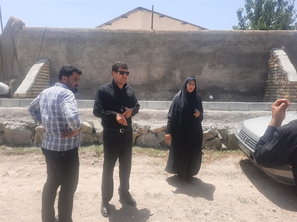 بازدید میدانی جناب اقای مهندس اسکندری بخشدار مرکزی وناظر فنی مهندس فرجی نیا از پروژه های زیر سازی وجدول گذاری روستای سعیدآباد