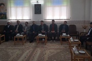 برنامه دیدار نوروزی بخشدار مرکزی جناب آقای مهندس اسکندری با امام...