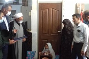 دیدار با پدر و مادر شهید صیاد اله مرادی در روستای چسب