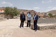 بازدید از طرح احداث دیوار حفاظتی روستای قوریه