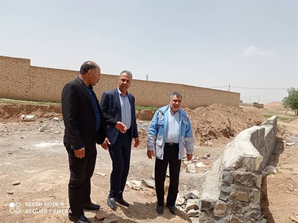 بازدید از طرح احداث دیوار حفاظتی روستای حاج قشلاق