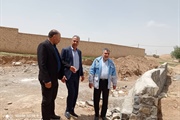 بازدید از طرح احداث دیوار حفاظتی روستای حاج قشلاق