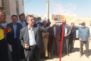 افتتاح پروژه گازرسانی به روستای گنبد