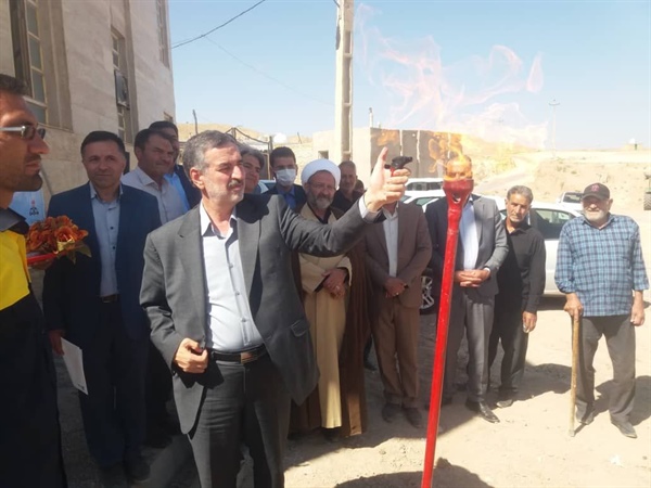 افتتاح پروژه گازرسانی به روستای گنبد