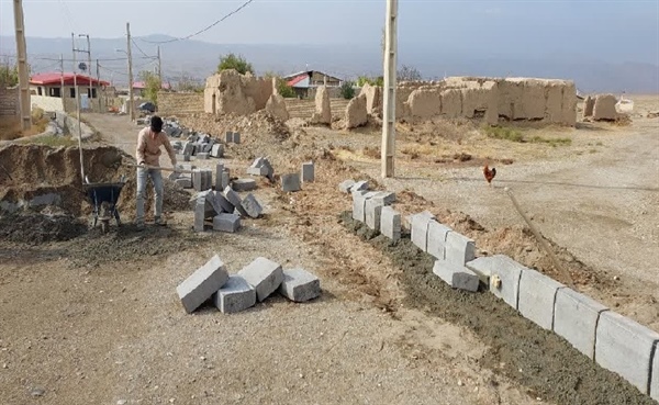 اتمام پروژه جدولگذاری روستای حاجی قشلاق