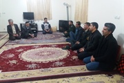 دیدار با خانواده شهید اصلان صادقی در روستای قراقیه