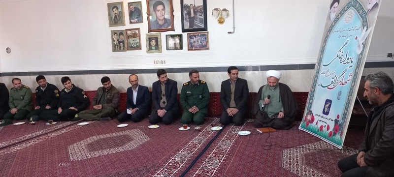 برگزاری یادواره خانگی شهید نادر عسگری در روستای ینگی کند جامع السرا