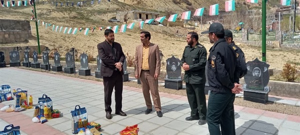 حضور فرماندار محترم شهرستان ایجرود و بخشدار محترم حلب، در جمع خیرین روستای خوئین
