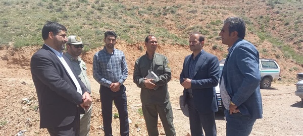 بازدید از محل دفن زباله شهر حلب به همراه شهردار و عضو شورای اسلامی حلب و رییس محیط زیست شهرستان ایجرود