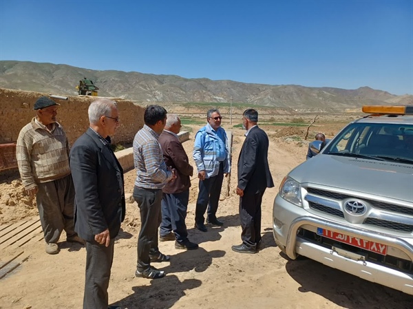 بازدید مدیرکل محترم مدیریت بحران استان، جناب آقای دکتر صفی اله کرامتی از کانال سنگی روستای آرمتلو