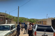 جابجایی تیر چراغ برق های وسط معبر در روستای خوئین