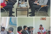 دیدار مشترک بخشدار محترم حلب رئیس هلال احمر شهرستان ایجرود و رئیس...