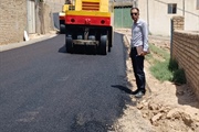 اجرای آسفالت ریزی معابر عمومی روستای سفیدکمر