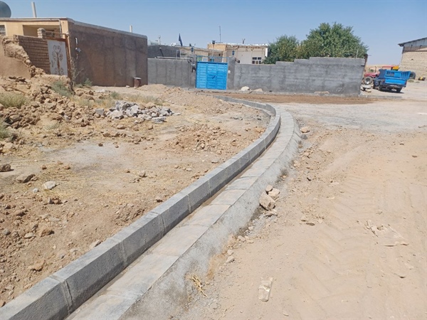 جدولگذاری معابر عمومی روستای چولجه قشلاق به طول ۳۵۳ متر