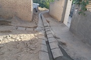 اجرای جدولگذاری معابر عمومی روستای نکتو بخش حلب