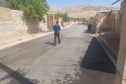 تحویل موقت آسفالت ریزی معابر عمومی روستای صائین بخش حلب در حضور...