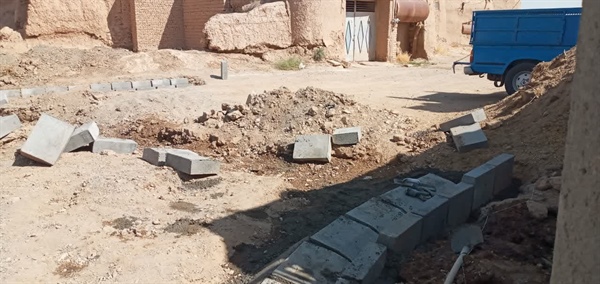 اجرای پروژه جدول گذاری معابر عمومی روستای ینگی کند جامع السرا