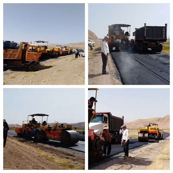 اجرای روکش آسفالت محور دایدار بخش حلب حوزه استحفاظی شهرستان ایجرود طول آسفالت اجرا شده ۷۰۰ متر