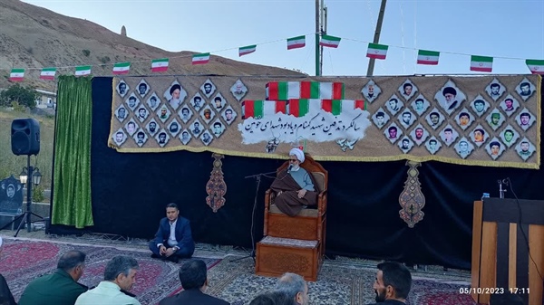 برپایی اولین سالگرد تدفین شهید گمنام خوئین با حضور مدیران و مسئولان محترم استانی و شهرستانی