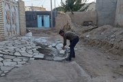 شروع پروژه سنگ فرش معابرروستای ارکویین