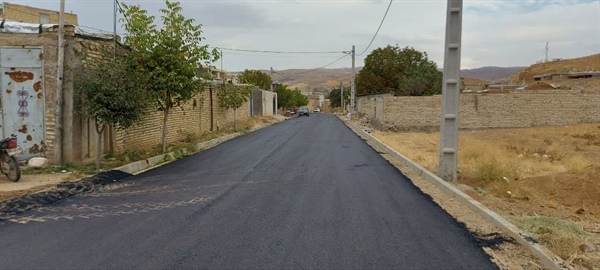 اتمام پروژه آسفالت ریزی معابر روستای ارکوئین