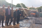 بازدید جناب آقای عبدی بخشدار محترم بخش حلب از عملیات آسفالت ریزی...