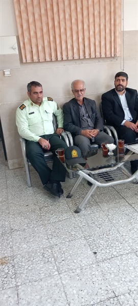 حضور جناب آقای عبدی بخشدار محترم بخش حلب در فرماندهی انتظامی بخش حلب و دیدار با پرسنل خدوم آن یگان