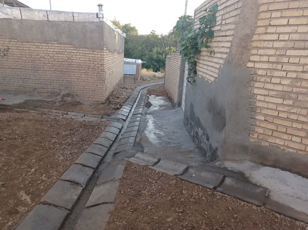 اتمام پروژه جدولگذاری معابر عمومی روستای نکتو بخش حلب