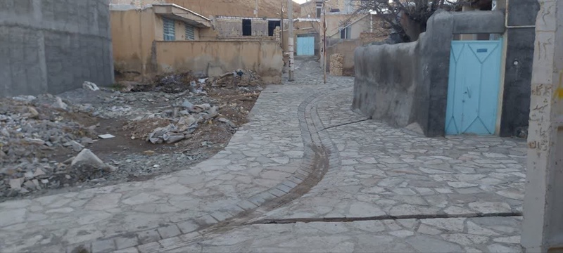 اتمام اجرای پروژه سنگ فرش معابر روستای ارکویین بخش حلب.