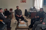 دیدار فرماندهی انتظامی بخش حلب ،عضو شورا اسلامی شهر،سرپرست شهرداری...