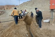 اجرای پروژه لوله گذاری شبکه توزیع روستای قادرلو.