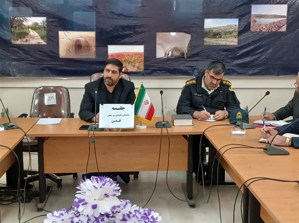 جلسه هماهنگی مراسم راهپیمایی روز جهانی قدس با حضور آقای عبدی بخشدار محترم بخش حلب و مدیران و مسئولین محترم بخش حلب.