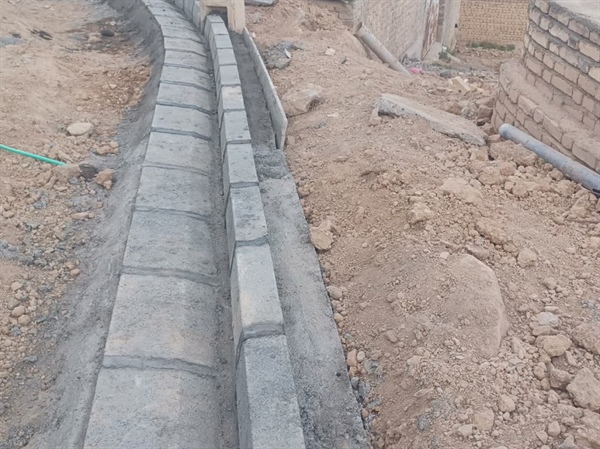 جدولگذاری معابر روستای سفید کمر به طول ۶۶۰ متر.