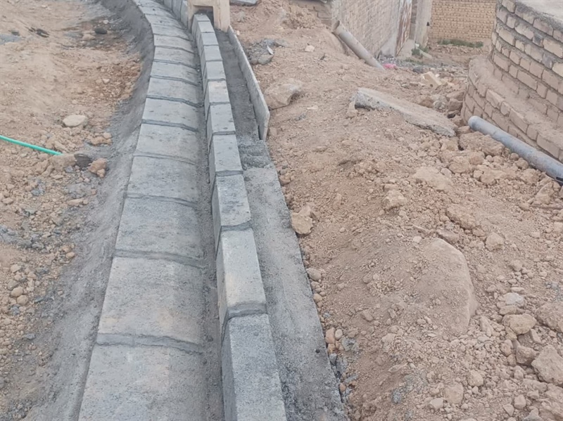 جدولگذاری معابر روستای سفید کمر به طول ۶۶۰ متر.