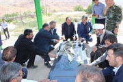 غبار روبی مزار شهدای روستای خوئین از توابع بخش حلب با حضور جناب...