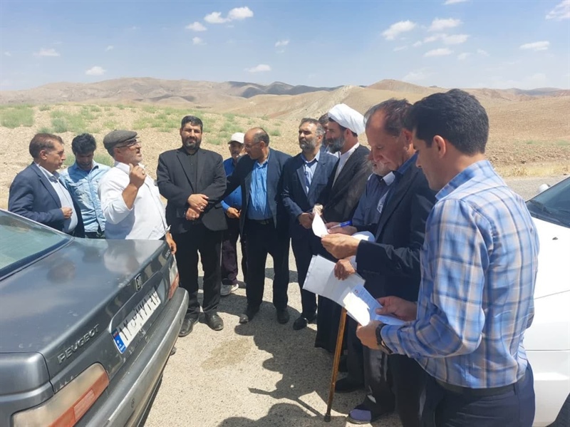 بازدید و حضور میدانی  جناب آقای مهندس موسوی با معیت، جناب آقای رجایی سرپرست محترم فرمانداری شهرستان ایجرود