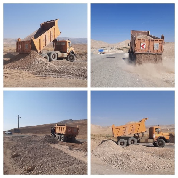 شانه سازی تقاطع محور روستای چولجه از توابع بخش حلب.