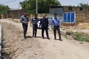 بازدید بخشدار مرکزی از پروژه عمرانی